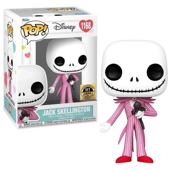 Funko Pop Nightmare Before Christmas Jack Valentine's Pink (HT Expo) #1168 - Picture 1 of 7